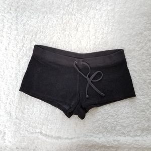 Juicy Black Terry Cloth Shorts
